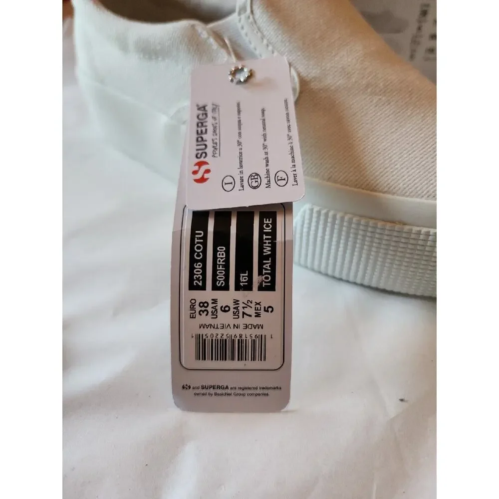 Superga 2306 Cotu White Womens Shoes Size 7.5 M Fashion Sneakers Platform